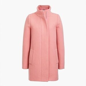 J. Crew Wool City Coat in Pink